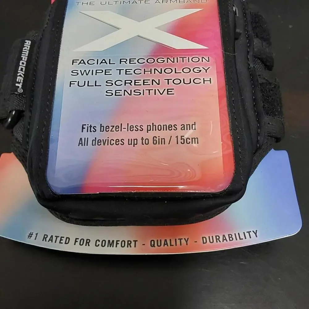 Armpocket X armband | iPhone 15/14/13/12, Galaxy S20/S10 | Medium Strap